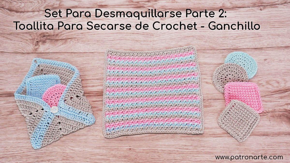 Toalla Facial de Crochet - Ganchillo