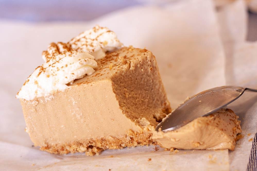 receta facil tarta de queso y capuchino