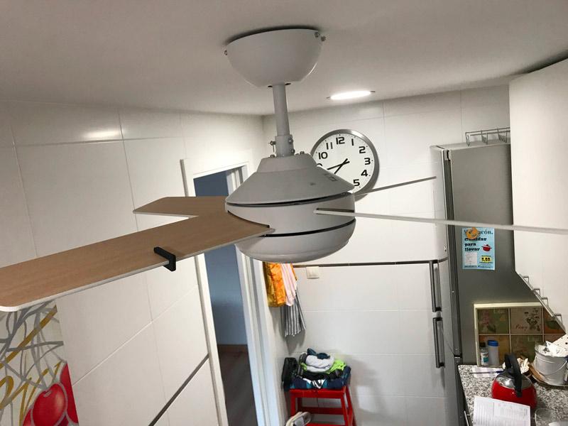 ventilador de techo vibra demasiado solución mediante kit equilibrado