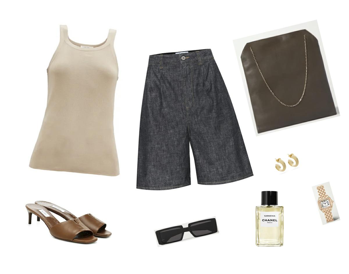 Trini | Loewe shorts MaxMara sandals
