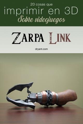 Zarpa del juego The Legend of Zelda para impresión 3D