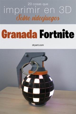 Granada de baile con leds para impresión 3D