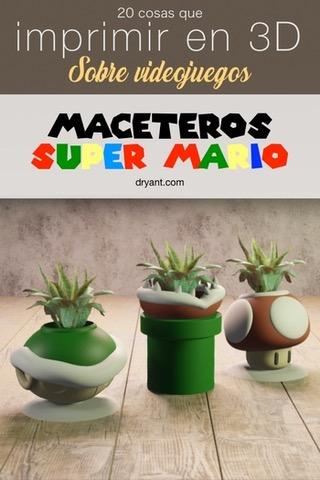 Maceteros Mario Bros de Tubería, Toad y Koopa