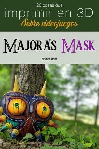 Máscara de Majora, del juego "The Legend of Zelda: Majoras Mask" para impresión 3D
