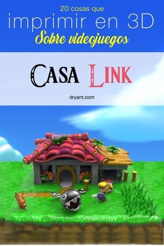 Casa de Link con Chomp y Link para imprimir en 3D