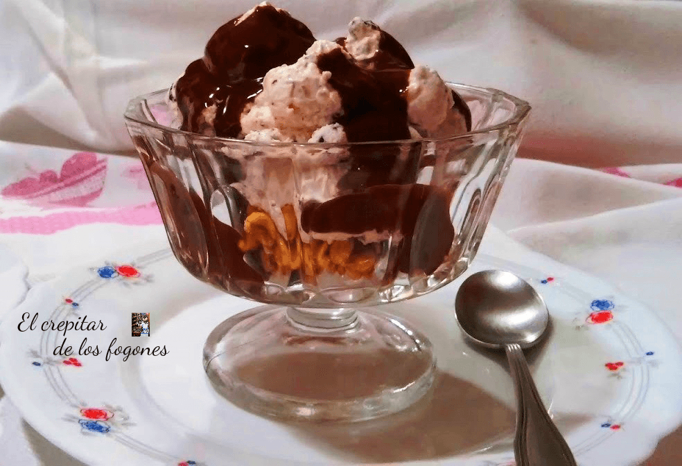 postre crujiente de after eight