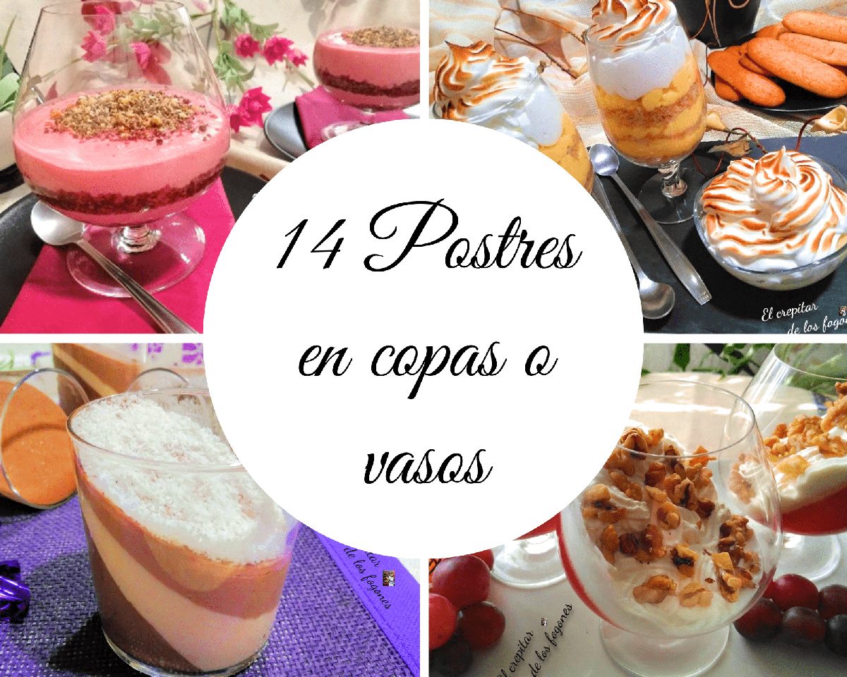 postres en copas o vasos
