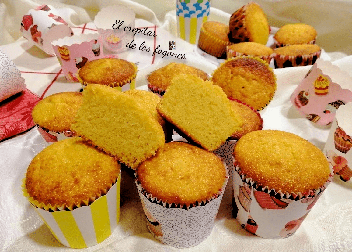 magdalenas de melocotón