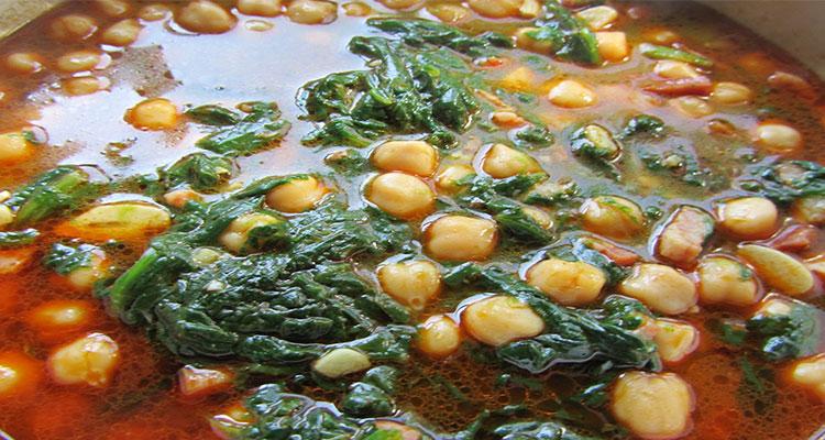 preparar garbanzos con espinacas thermomix