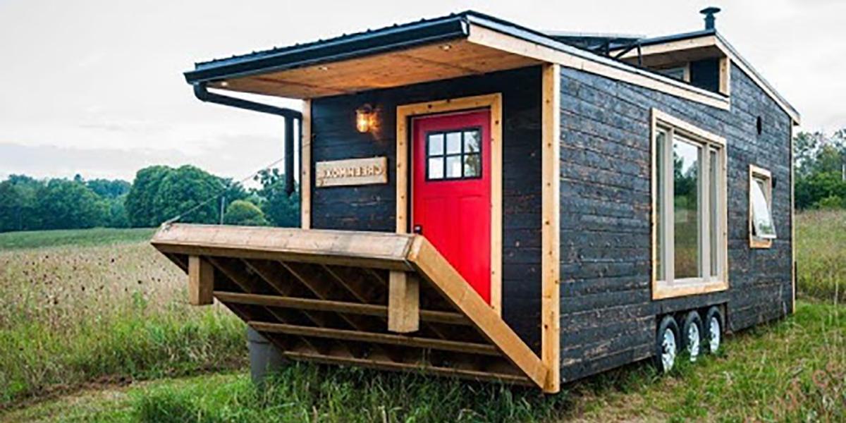 Mini casa con ruedas