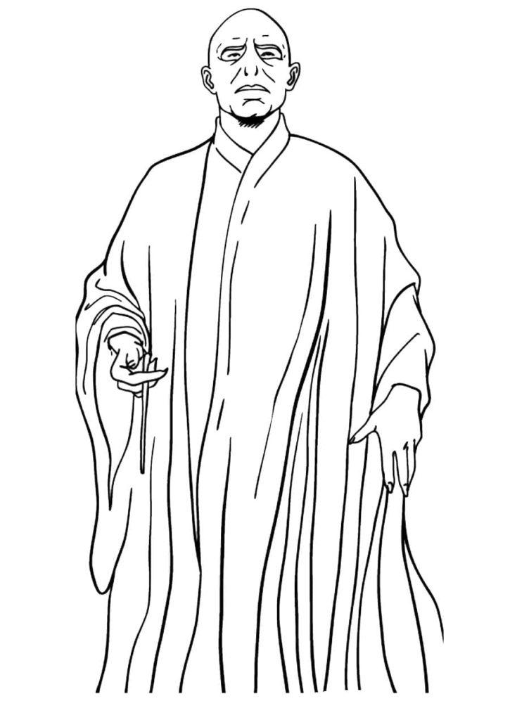 dibujo voldelmort para colorear