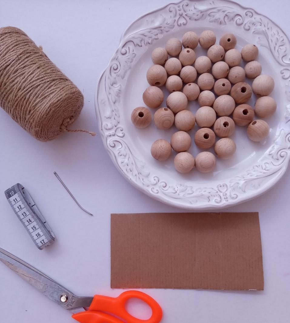 materiales para realizar la guirnalda