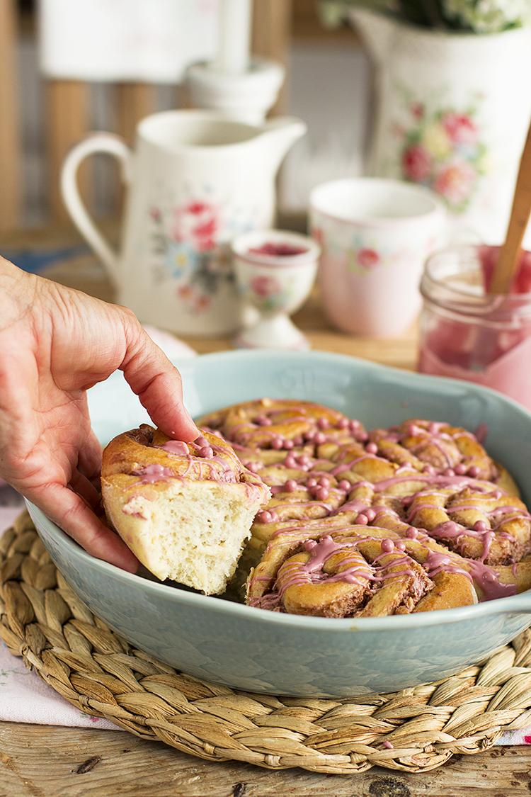 Cinnamon Rolls de Pantera Rosa y sabe igual que los pastelitos!