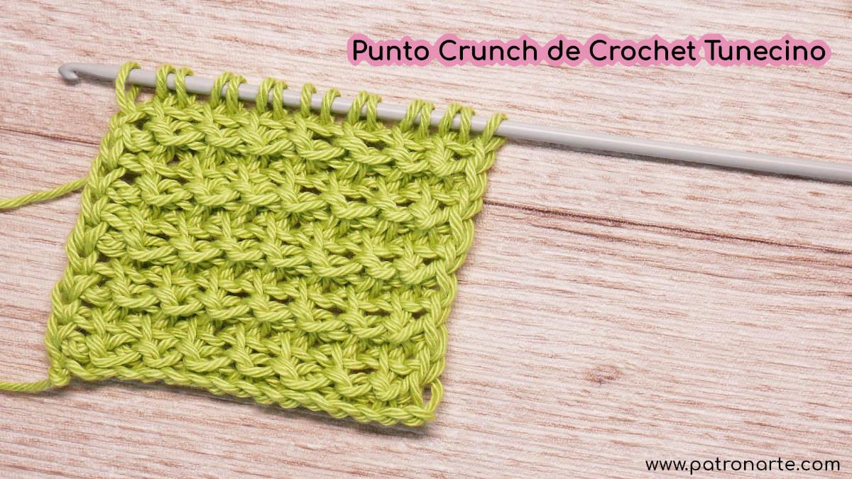 Punto Tunecino Crunch de Crochet Tunecino