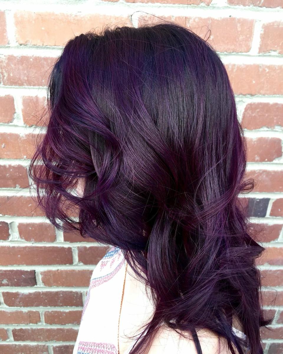 cabello morado