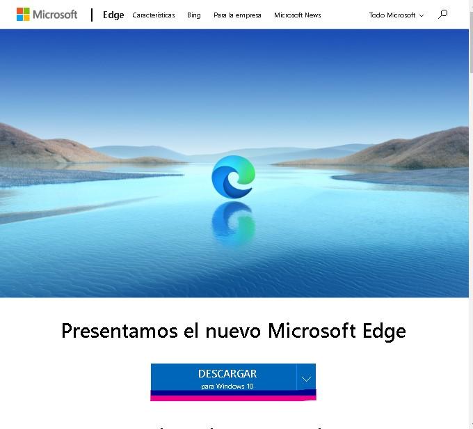 Descargar Edge Chromium para PC.