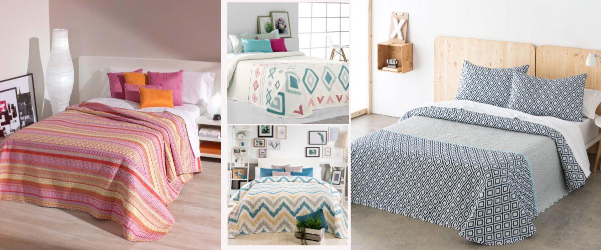 Colchas con estampado geométrico