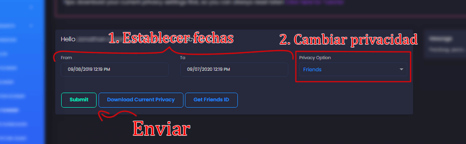 Cambiar la privacidad de todas mis publicaciones en Facebook