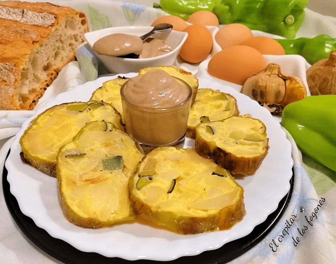 pimientos rellenos de tortilla