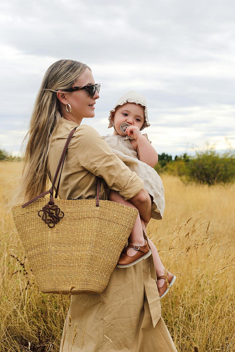 Trini |Skye dress Loewe bag