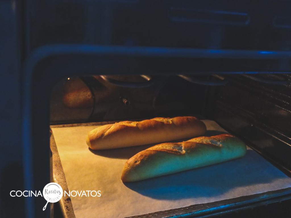 Riquísima Baguette de jamón y queso para cenar