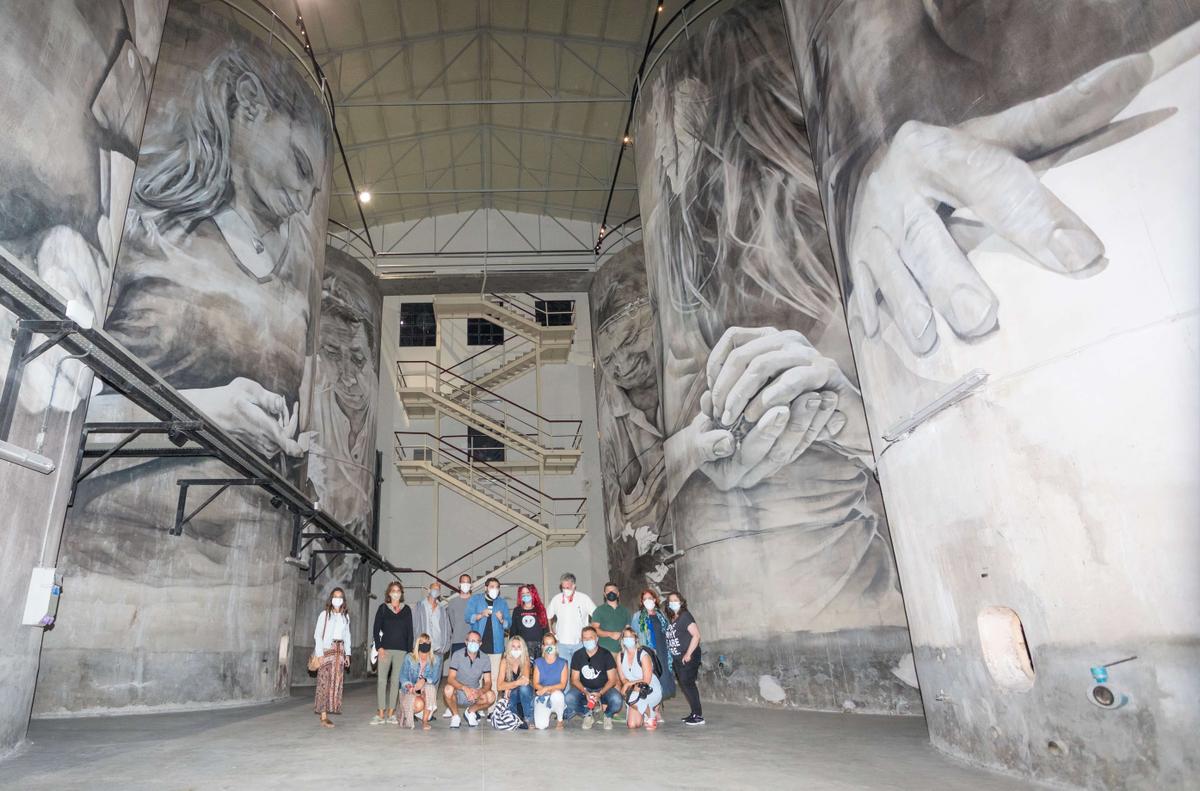 Foto de grupo en Bodega Solar de Samaniego