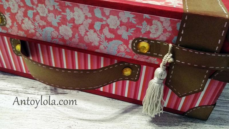 como hacer una maleta vintage con una caja de zapatos.6