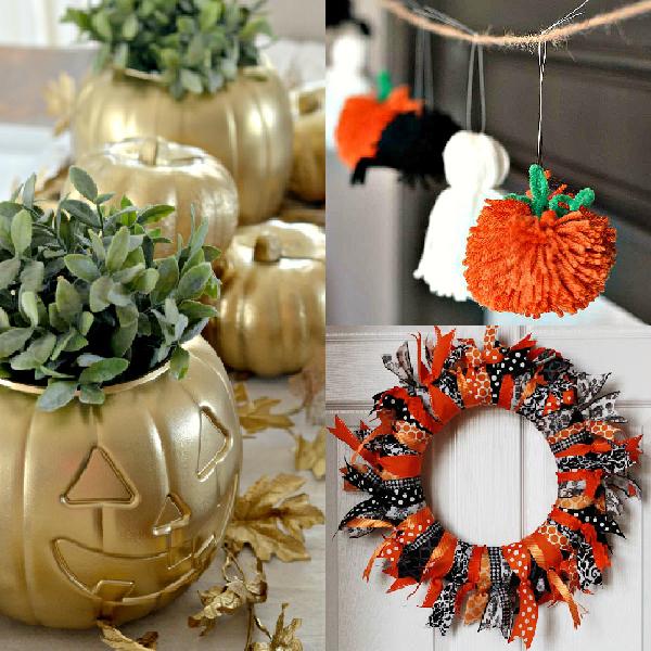 Halloween macetas caseras