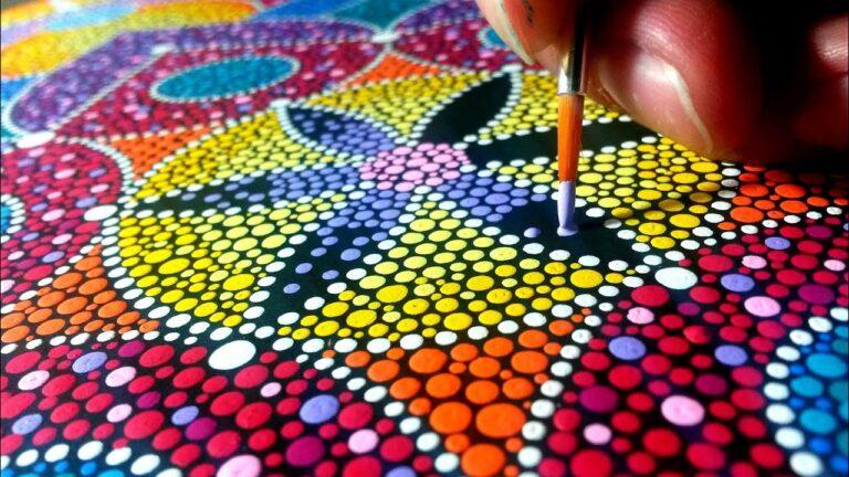técnica puntillismo mandalas
