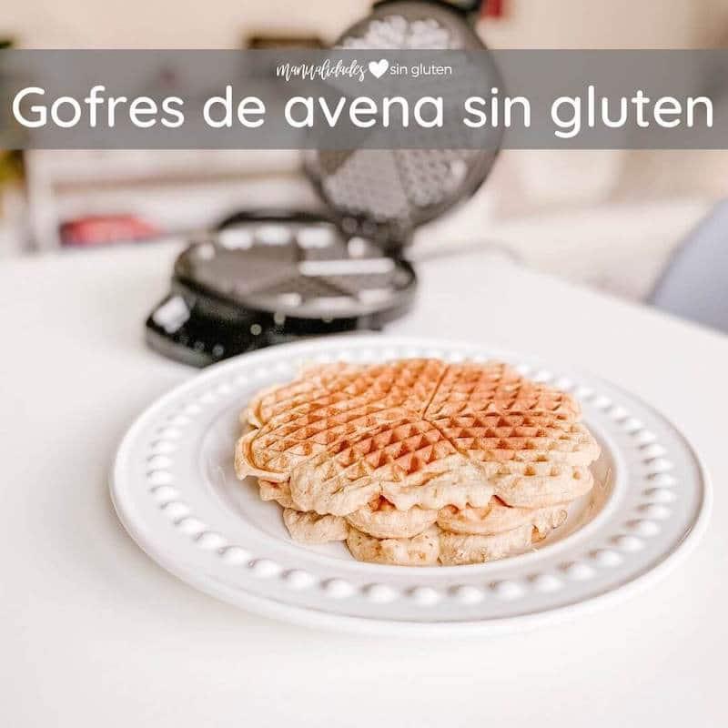 gofres de avena sin gluten