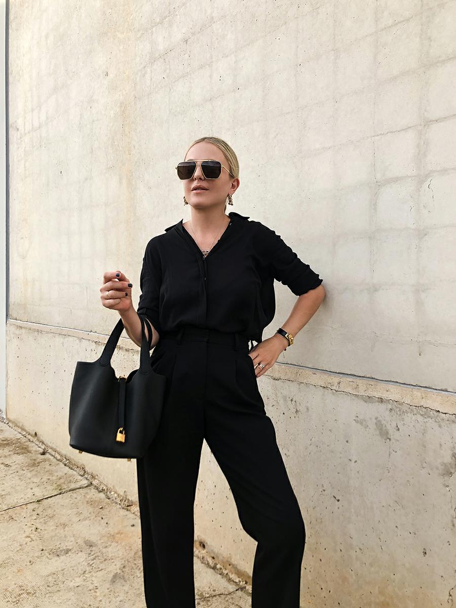 Trini | The Row shirt Stella McCartney trousers