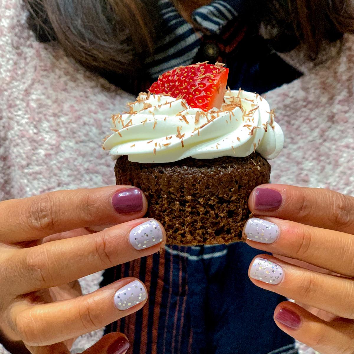 Cupcake de chocolate | Sonrisa Vegana