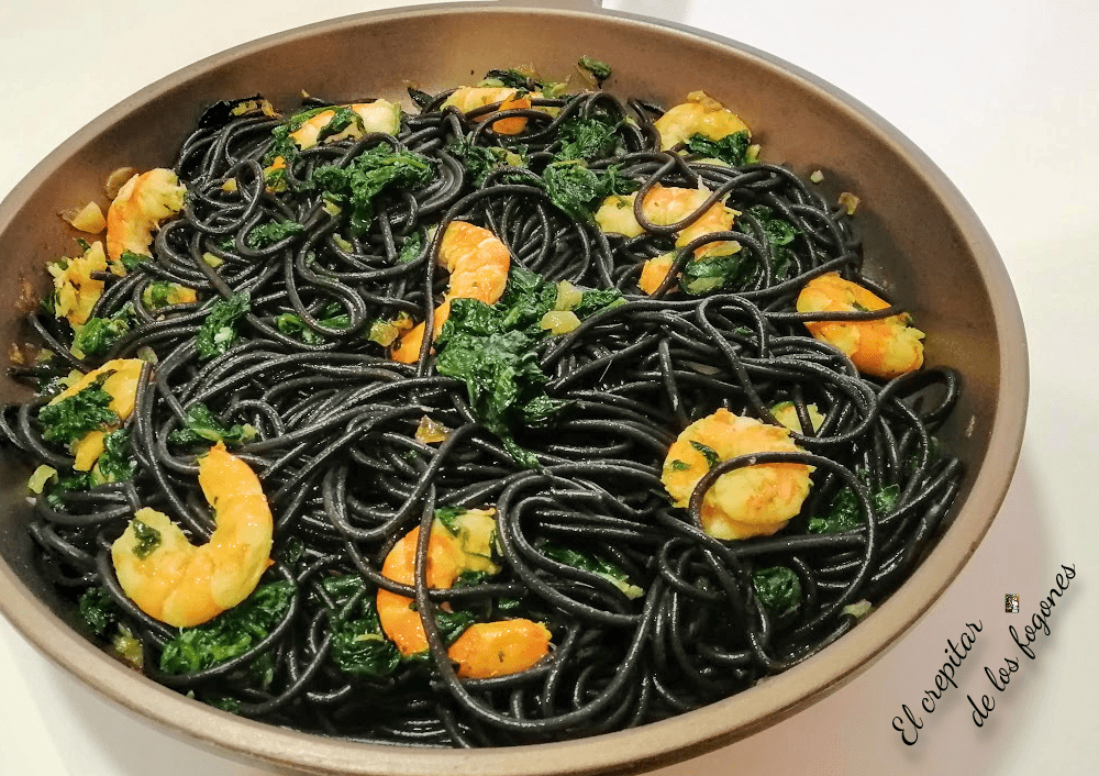 espaguetis negros