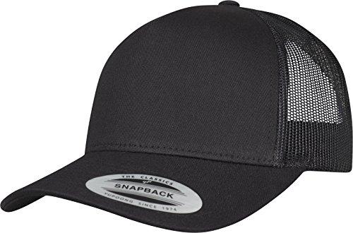 Flexfit Gorra de béisbol Unisex de 5 Paneles, Estilo Retro, Unisex Adulto, 6506, Negro, Talla única