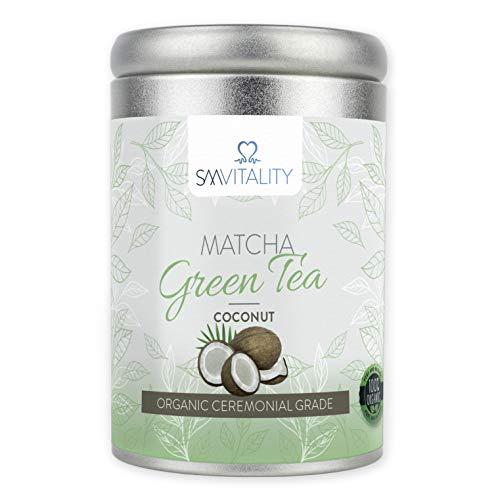 (100g) SM Vitality Té Matcha Orgánico en polvo | Té verde japonés rico en vitaminas para beber | Rico en antioxidantes, refuerza el sistema inmunológico, el metabolismo, ayuda a la pérdida de peso