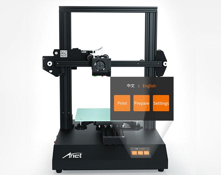 Anet ET4 Pro - Pantalla táctil