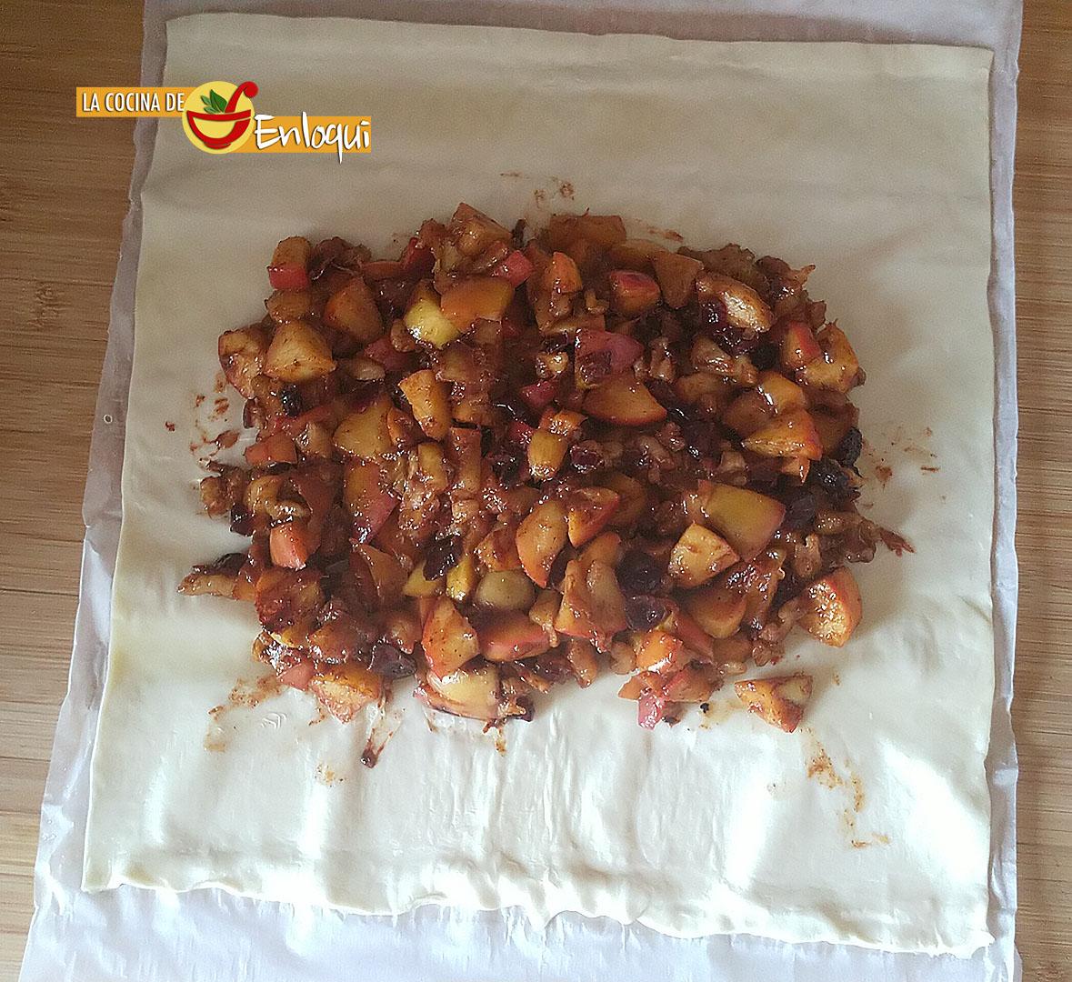 Apfelstrudel o strudel de manzana