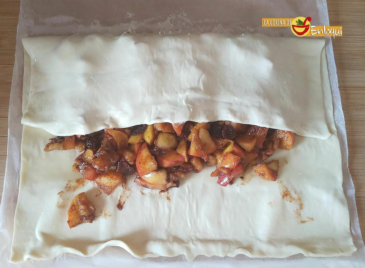 Apfelstrudel o strudel de manzana