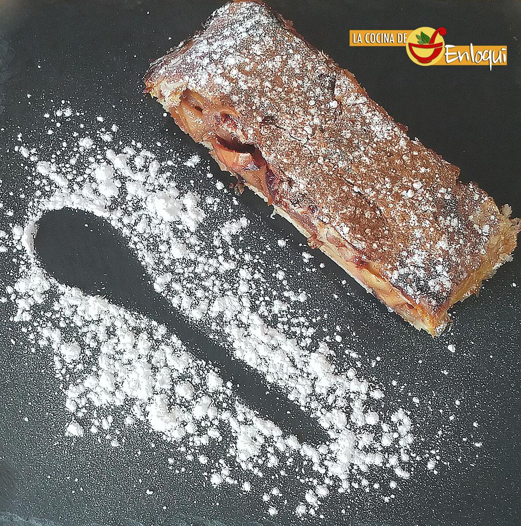 Apfelstrudel o strudel de manzana