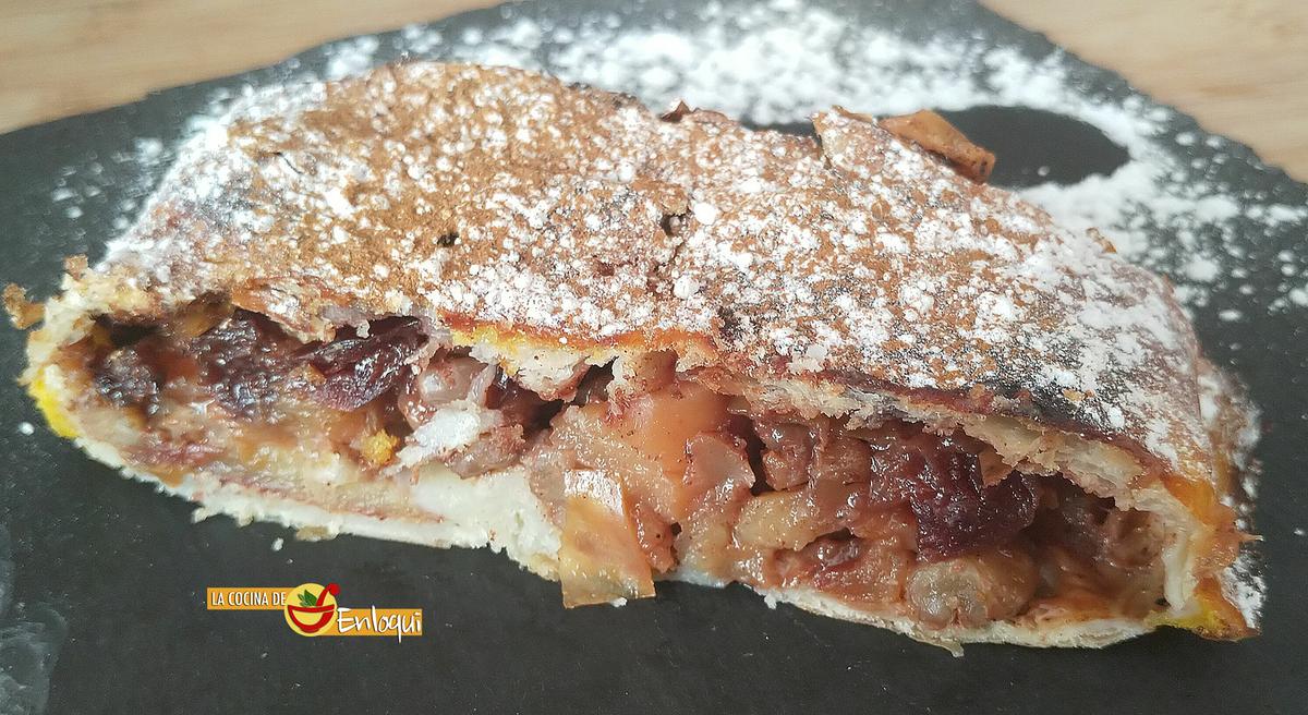 Apfelstrudel o strudel de manzana