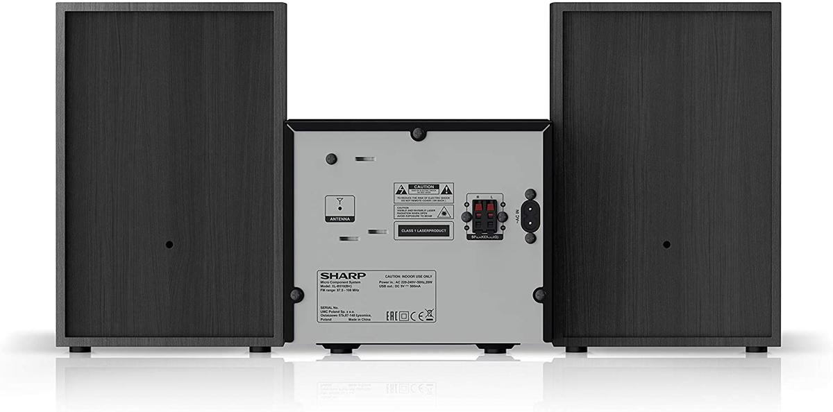 Sharp XL-B510 - Diseño Posterior