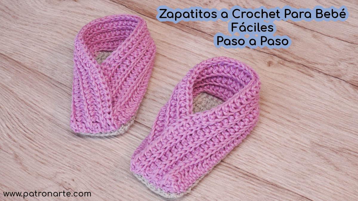 Zapatitos a Crochet para bebé Fáciles Paso a Paso