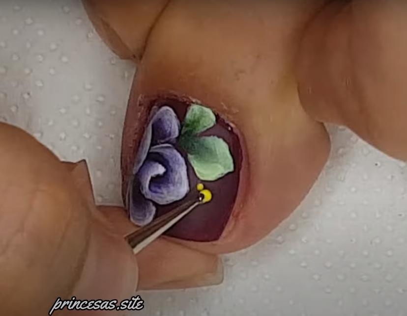 uñas decoradas pies elegantes rojas