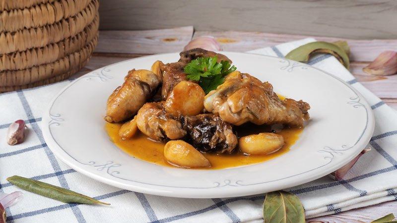 como se hace el pollo al ajillo estilo andaluz
