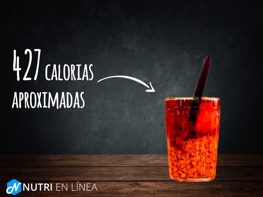 calorias del mote con huesillo