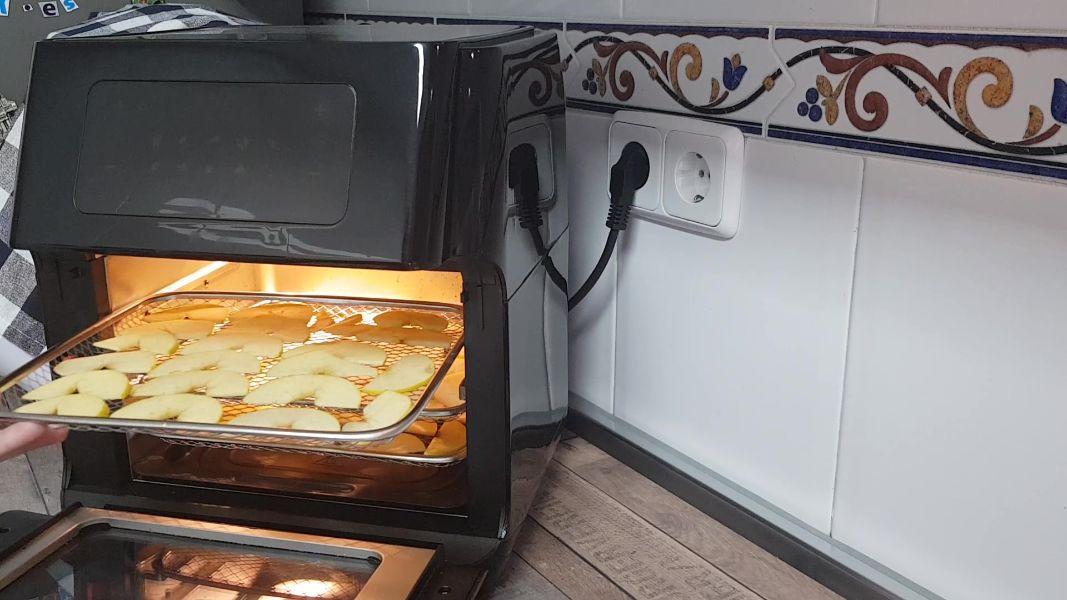 deshidratar fruta en freidora de aire caliente