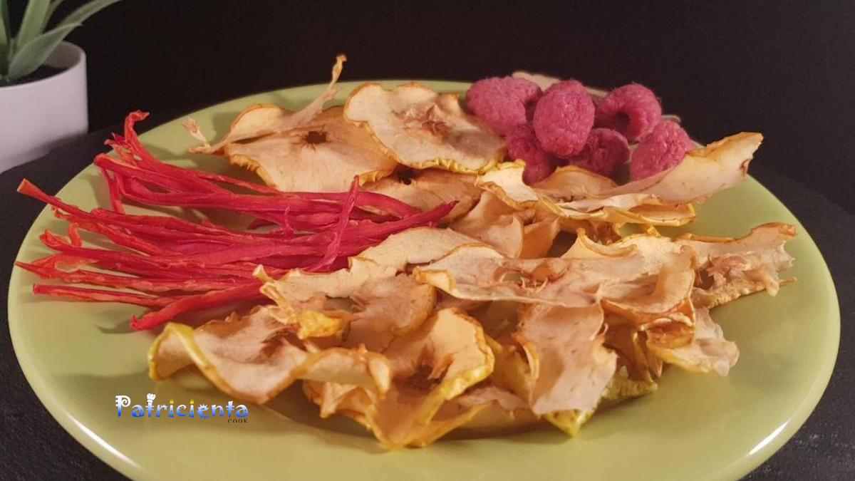 Deshidratar alimentos en la freidora de aire caliente