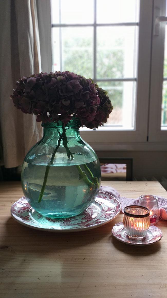 Hortensias en otoño