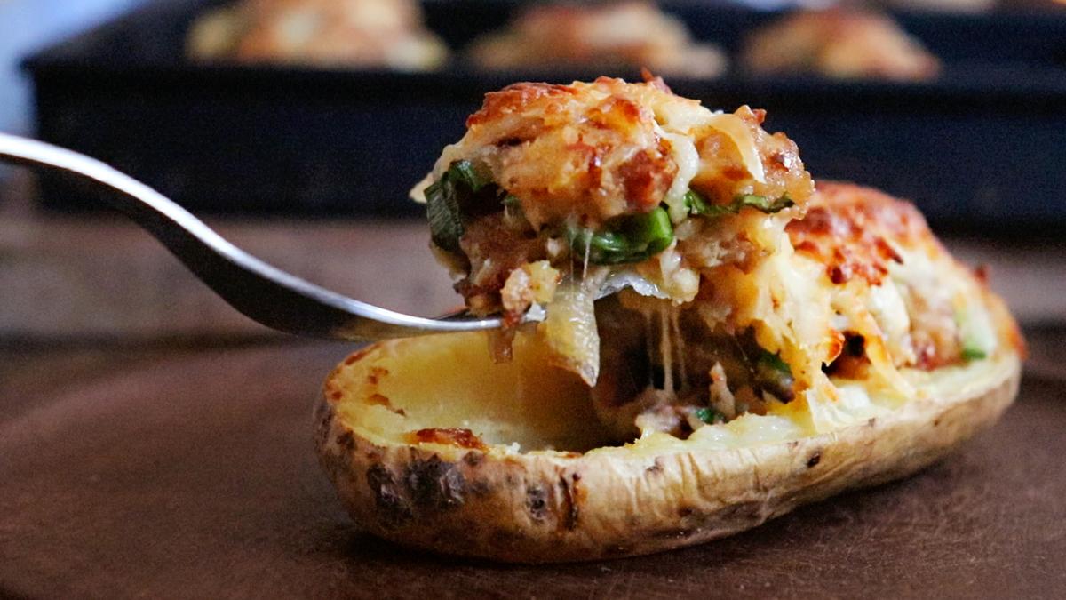 papas rellenas chorizo horno queso