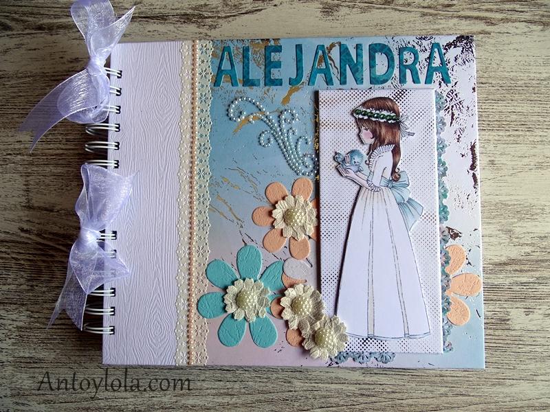 album de comunion para Alejandra